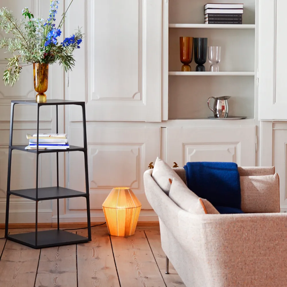 Eiffel Square 4 layer hylly, Ink black HAY