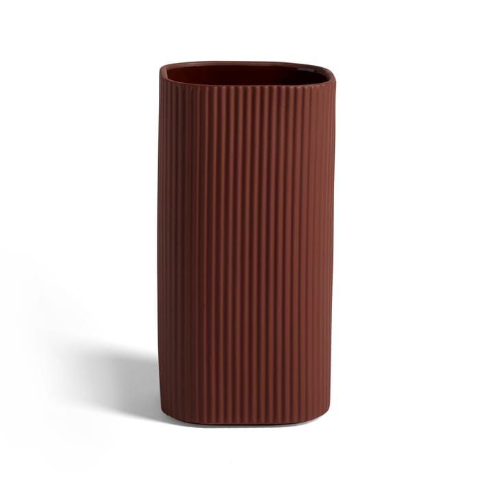 Facade maljakko 22 cm, Dark terracotta HAY