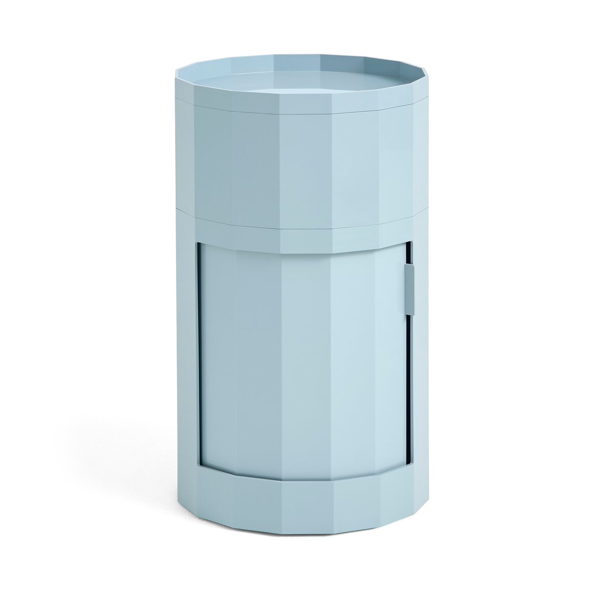 HAY Facet Cabinet high sivupöytä 66 cm Misty blue | Skandinaavinen Sisustus | Kaapit & Vitriinit | Sininen