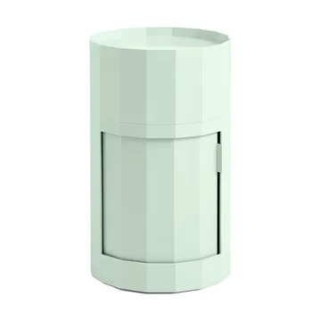 Facet Cabinet high sivupöytä jalat/pyörät 66 cm - Soft mint - HAY