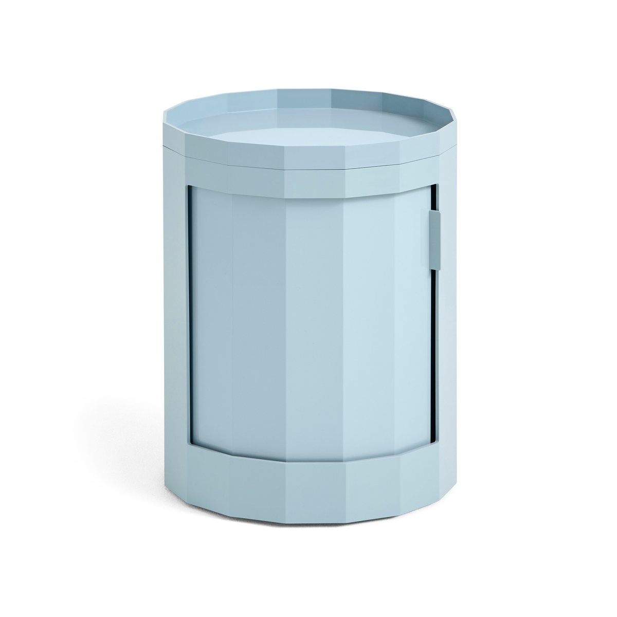 HAY Facet Cabinet low sivupöytä 49 cm Misty blue | Skandinaavinen Sisustus | Sivupöydät & Apupöydät | Sininen