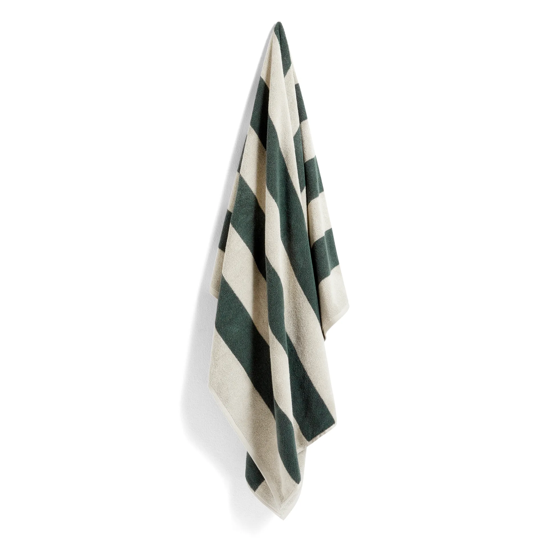 Frotté Stripe -kylpypyyhe 100x150 cm, Dark green HAY