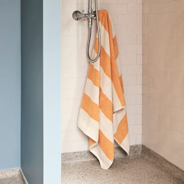 Frotté Stripe -kylpypyyhe 100x150 cm - Warm yellow - HAY
