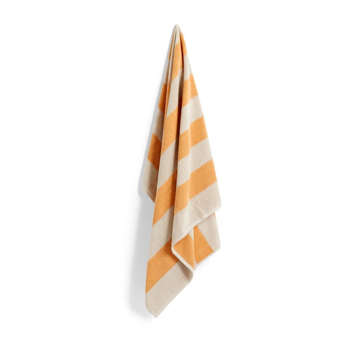 Frotté Stripe kylpypyyhe 100x150 cm - Warm yellow - HAY
