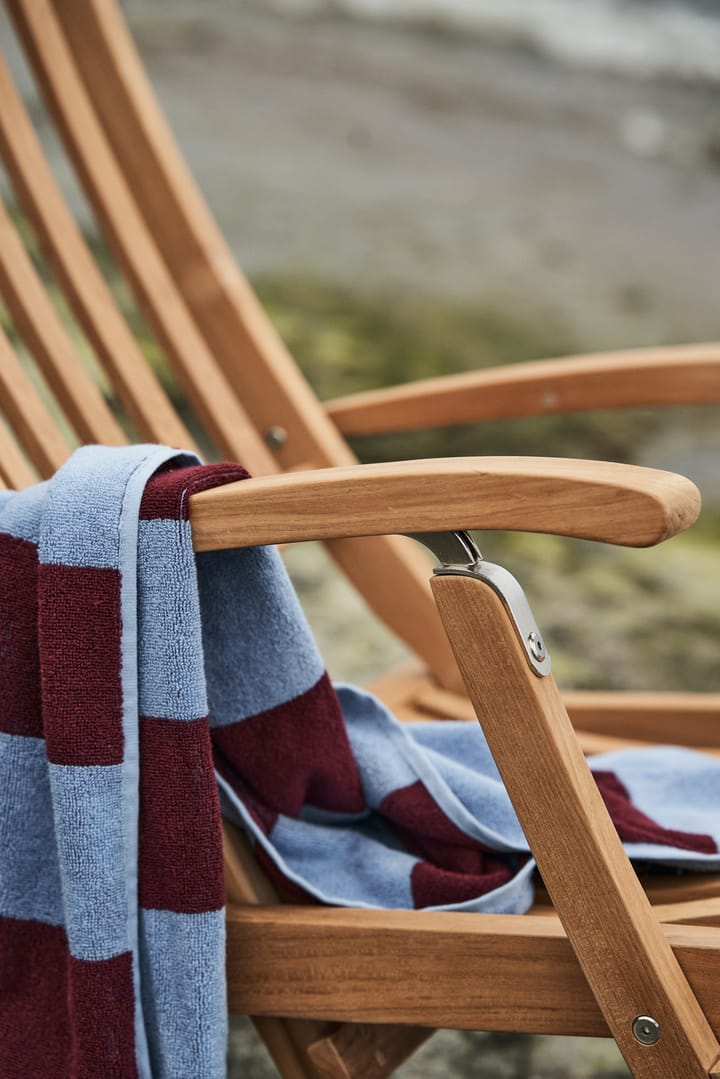 Frotté Stripe pyyhe 50x100 cm, Bordeaux-Sky blue HAY