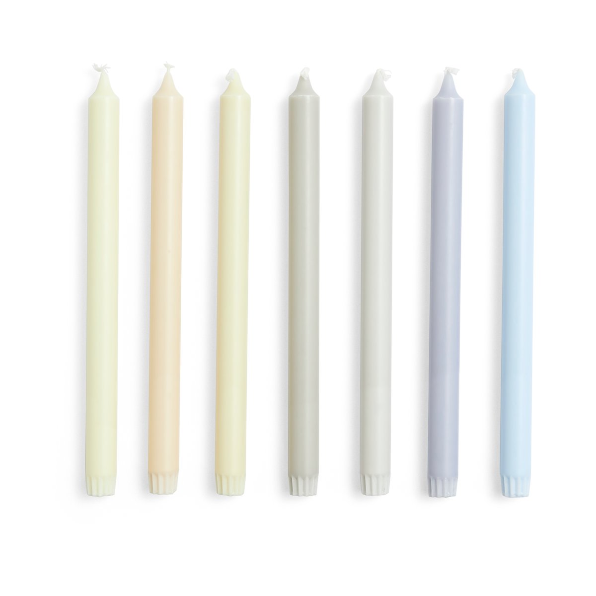 HAY Gradient Candle -kynttilä 7-pakkaus Neutrals
