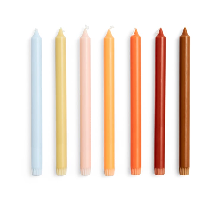 Gradient Candle -kynttilä 7-pakkaus - Rainbow - HAY