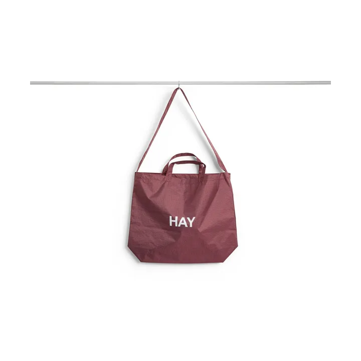 Grid Crossover Bag laukku medium - Burgundy, medium - HAY