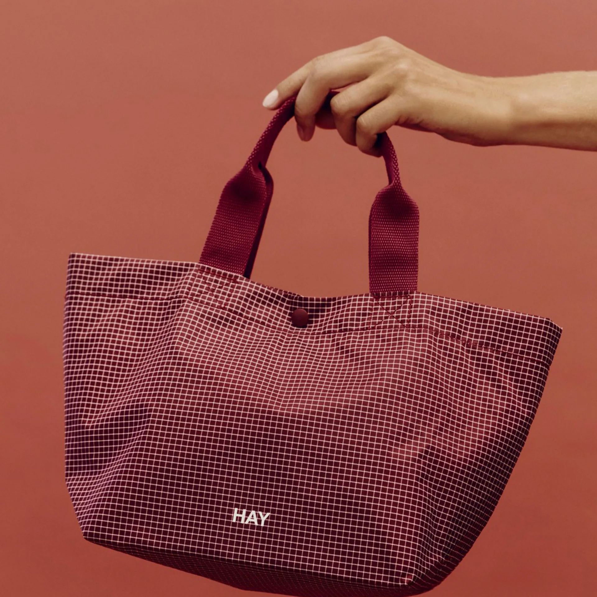 Grid Everyday Bag laukku, Burgundy, mini HAY