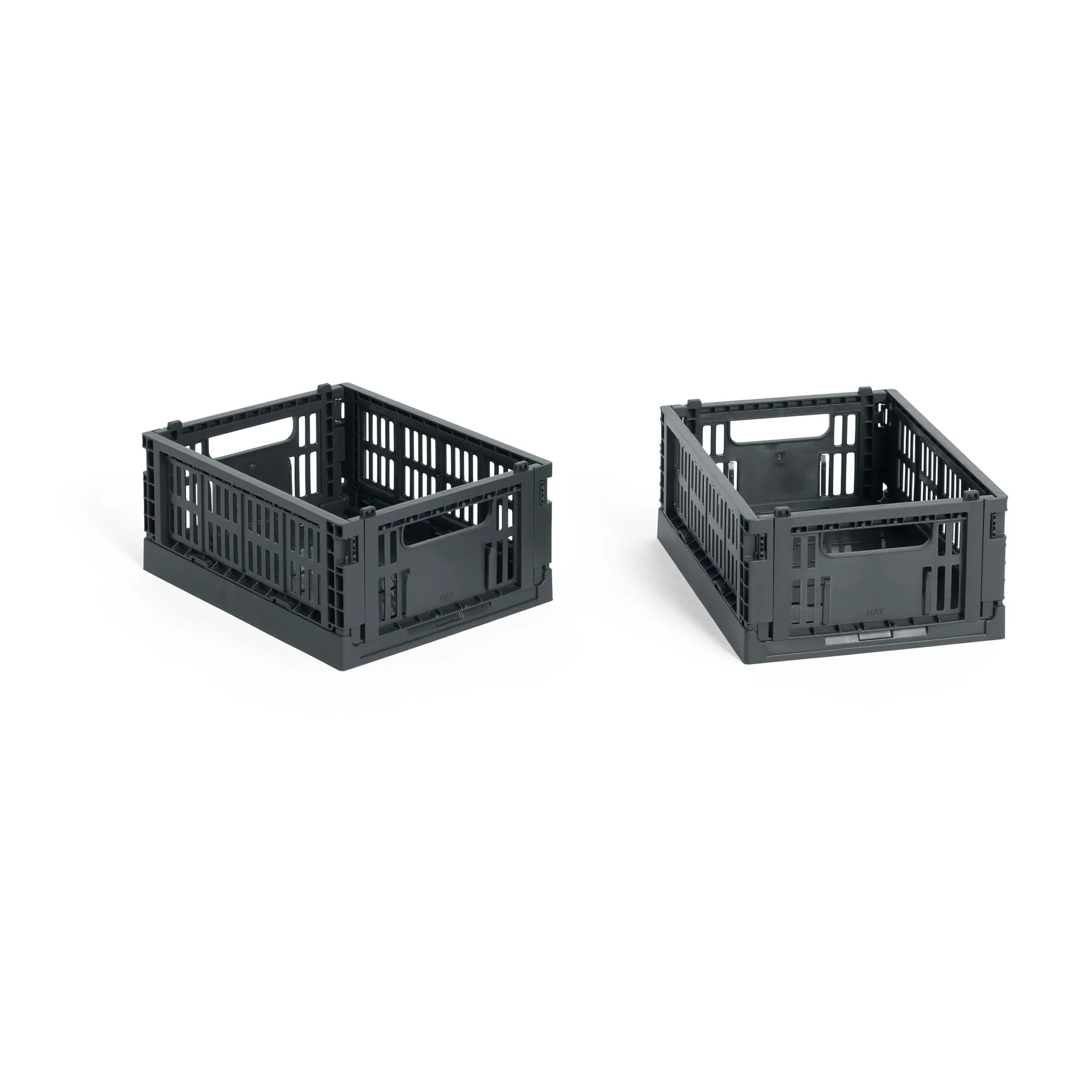 HAY Colour Crate Mini 2-pack 13x17 cm, Charcoal HAY