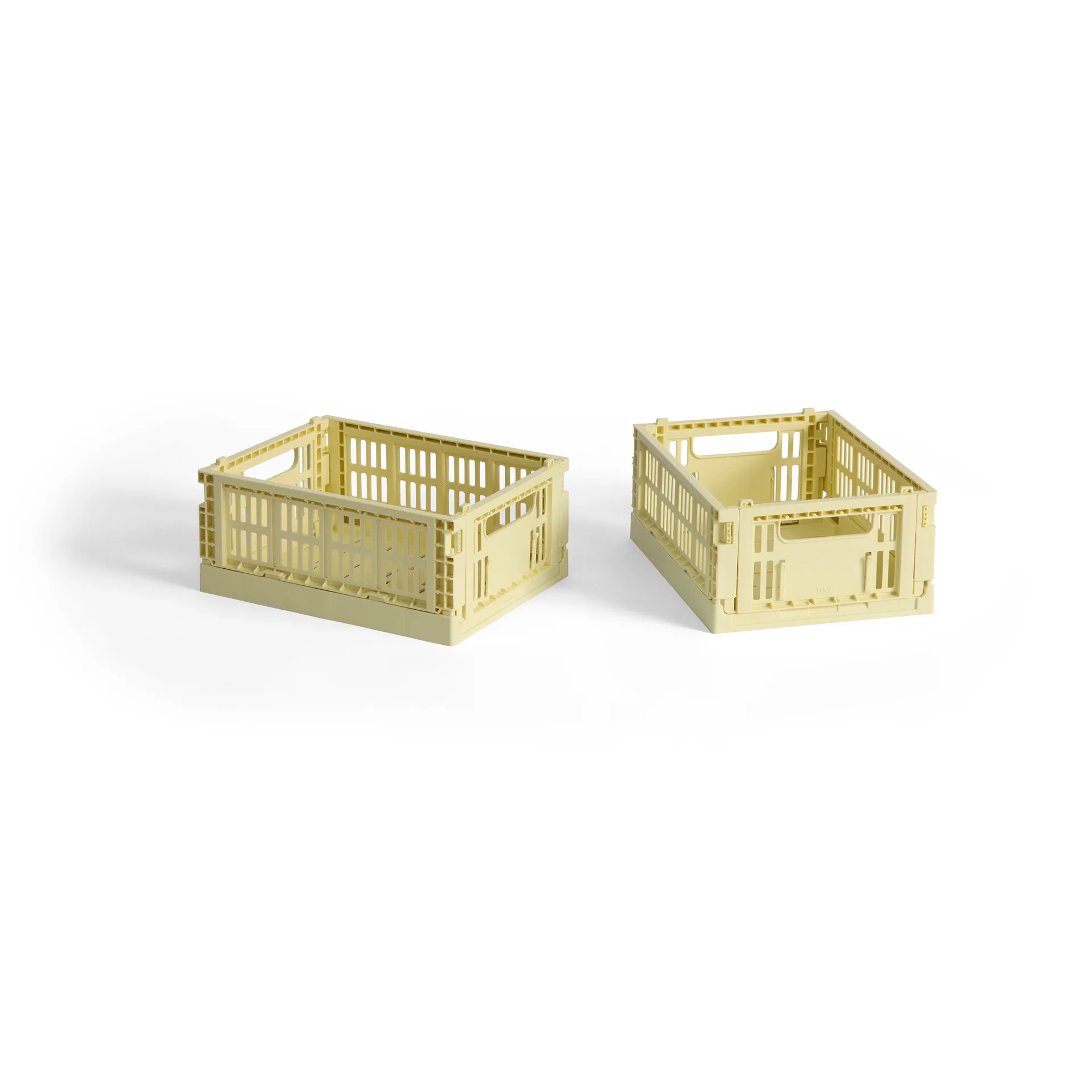 HAY Colour Crate Mini 2-pack 13x17 cm, Light yellow HAY
