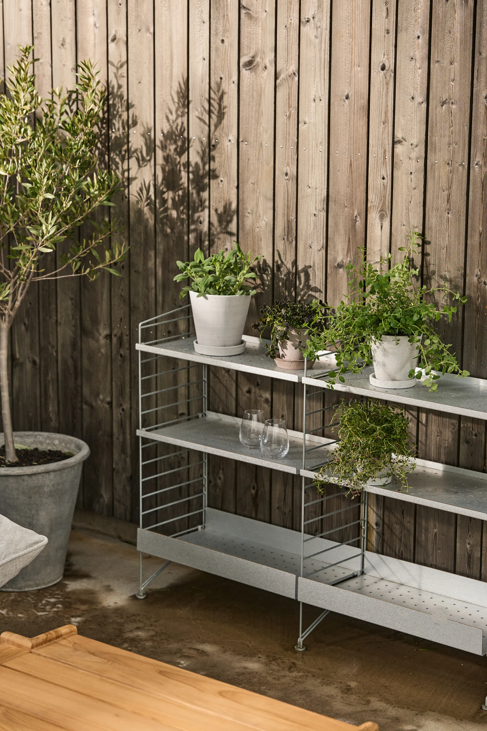 HAY Flowerpot with saucer -ruukku L Ø17.5 cm, Harmaa HAY