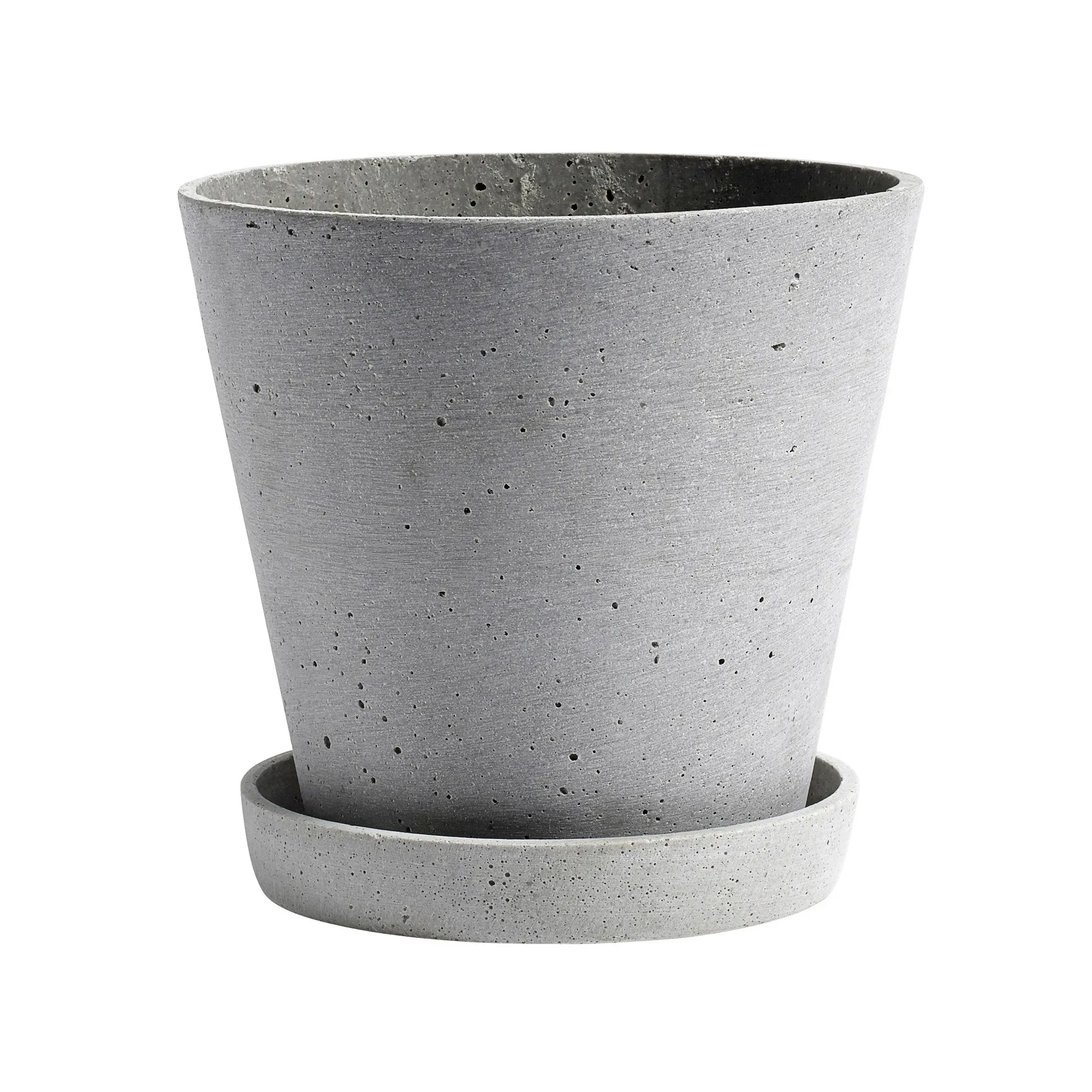 HAY Flowerpot with saucer -ruukku XXXL Ø34 cm, Harmaa HAY