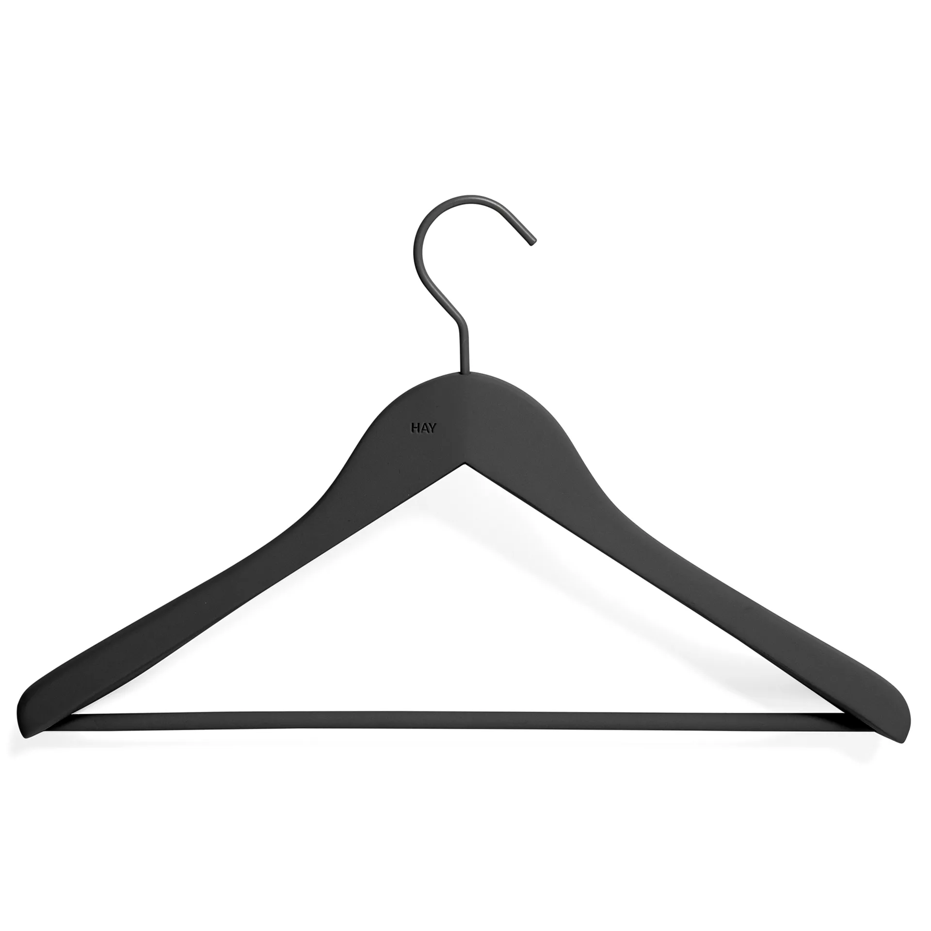 HAY vaateripustin tangolla wide, 4-pakkaus, Musta HAY