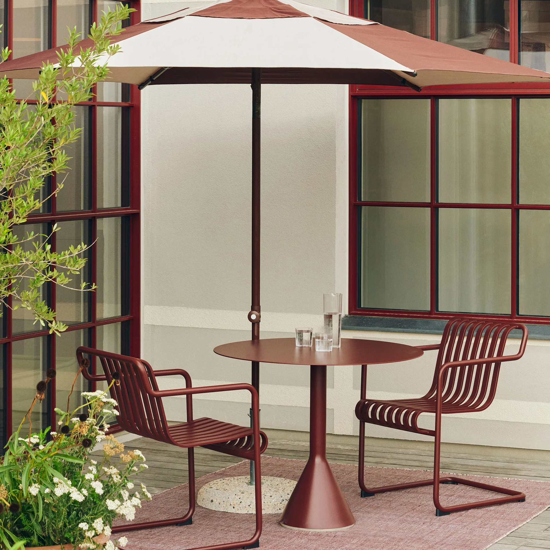 Haze matto, Iron red, 230x230 cm HAY