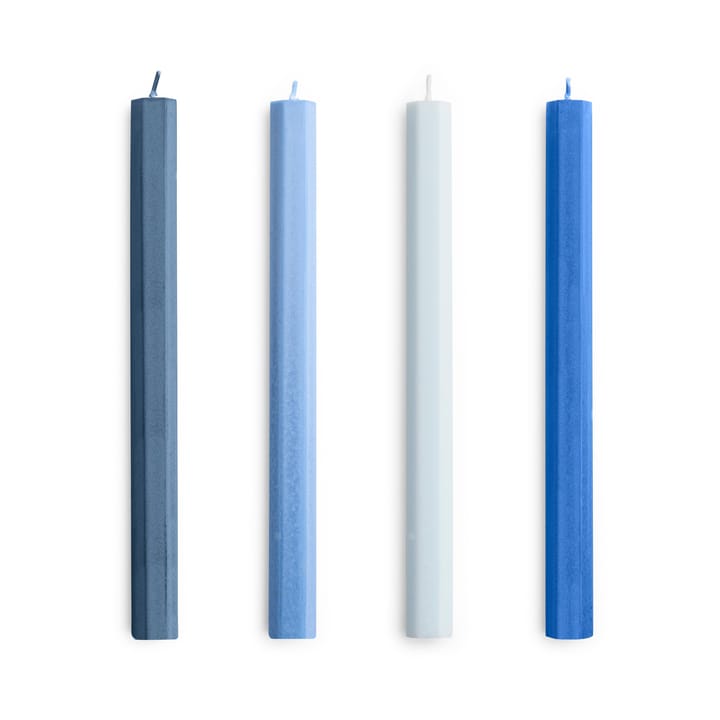 Hexagon Candle kynttilä mix 4-pack - Blues - HAY