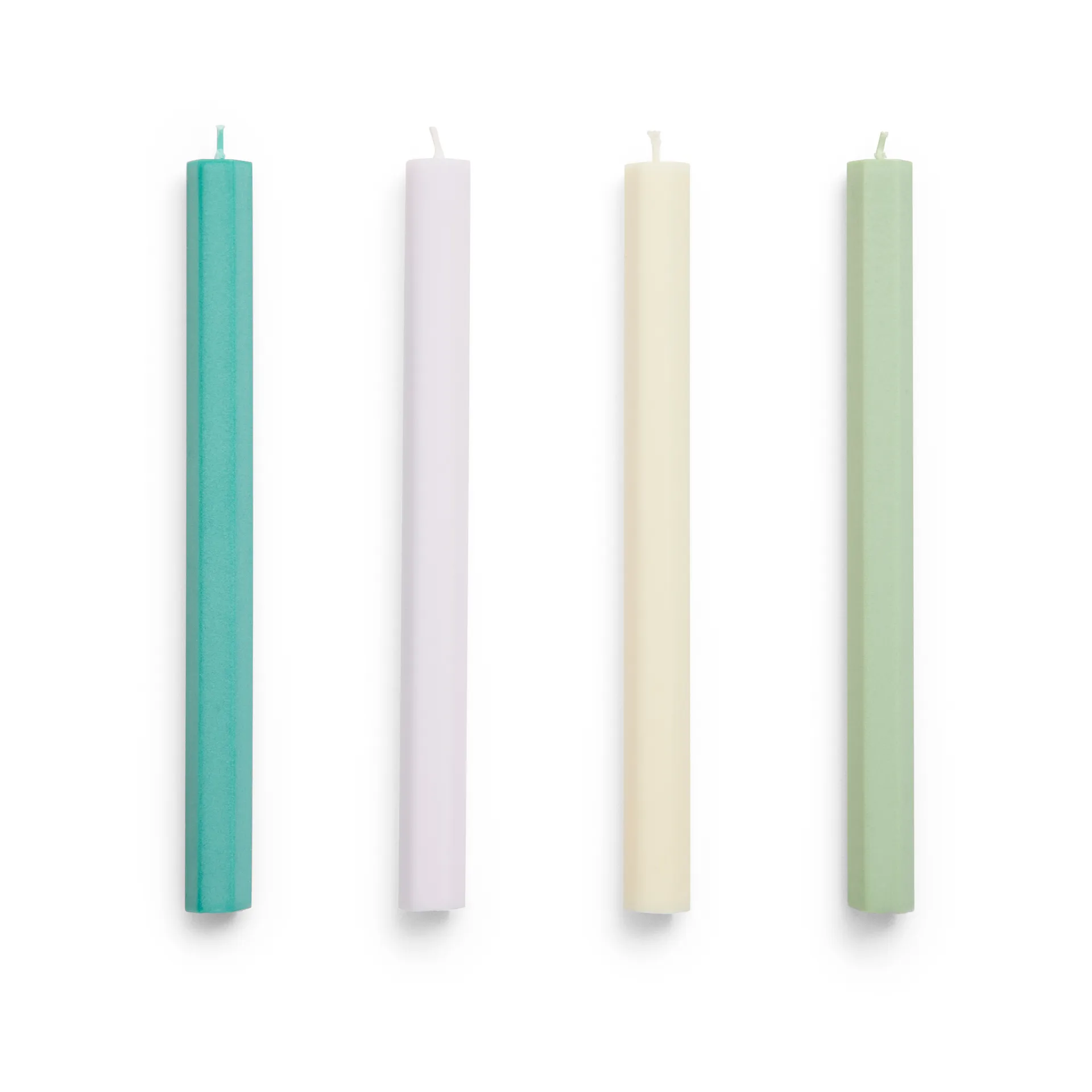 Hexagon Candle kynttilä mix 4-pack, Pastel HAY