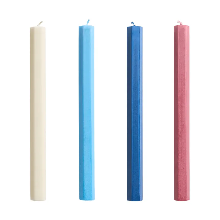 Hexagon Candle kynttiläsekoitus 4-pack - Merellinen - HAY