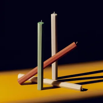 Hexagon Candle kynttiläsekoitus 4-pack - Metsä - HAY
