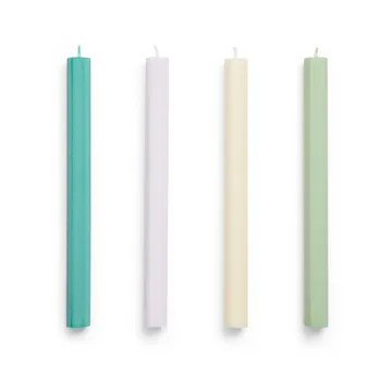 Hexagon Candle kynttiläsekoitus 4-pack - Pastel - HAY