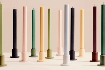 Hexagon Candle kynttiläsekoitus 4-pack - Pastel - HAY