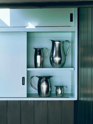 Indian Steel Pitcher -kannu - Tall 0,9 L - HAY