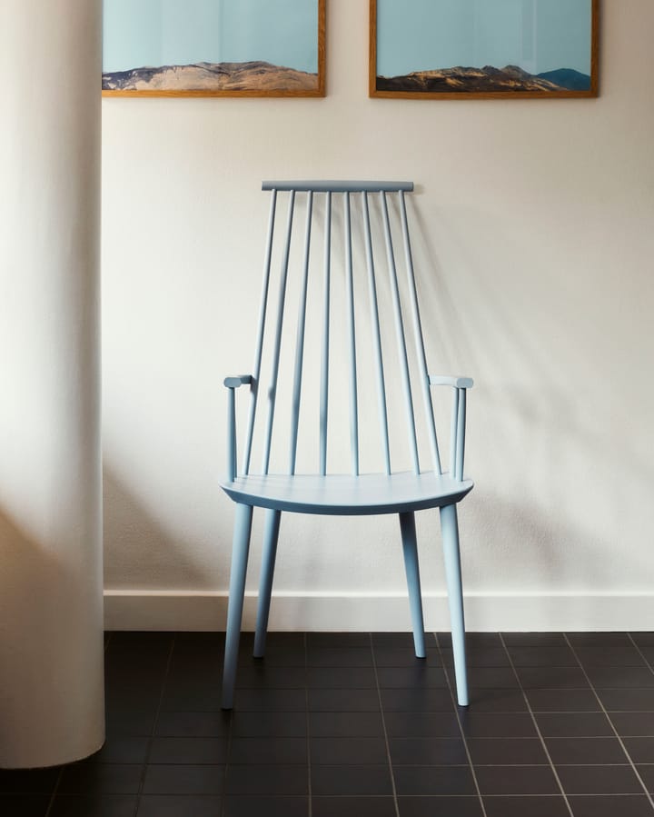 J110 nojatuoli, Slate blue lakattu koivu HAY