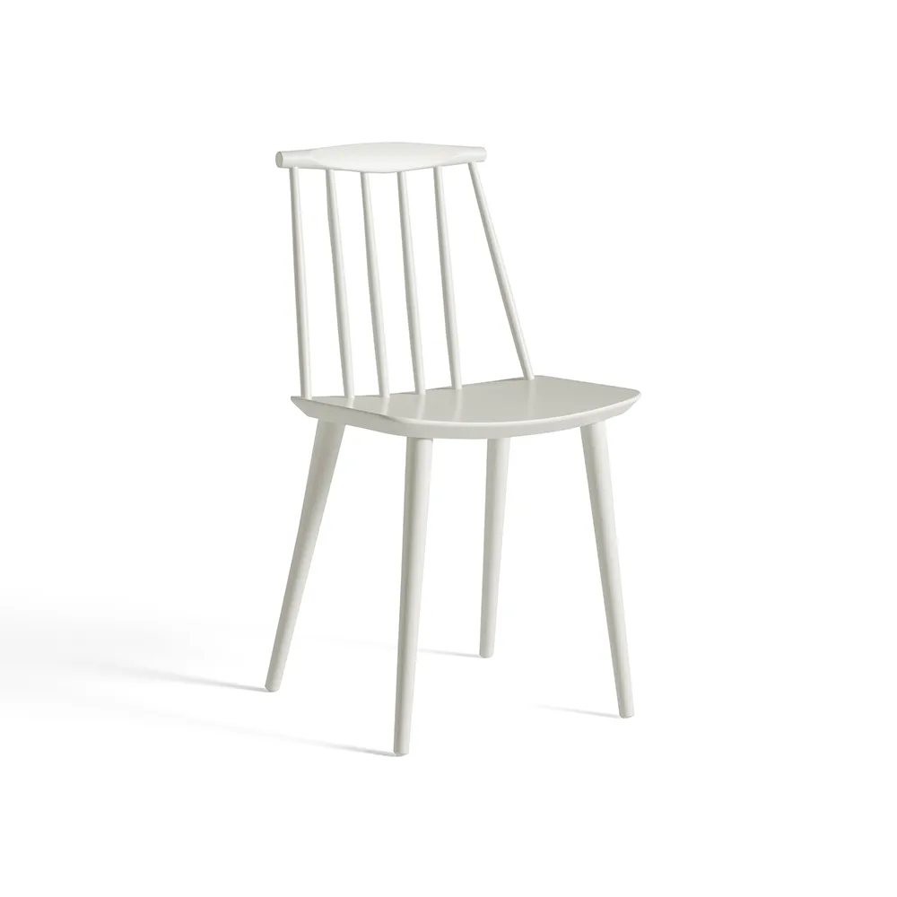 J77 tuoli, White lacquered beech HAY