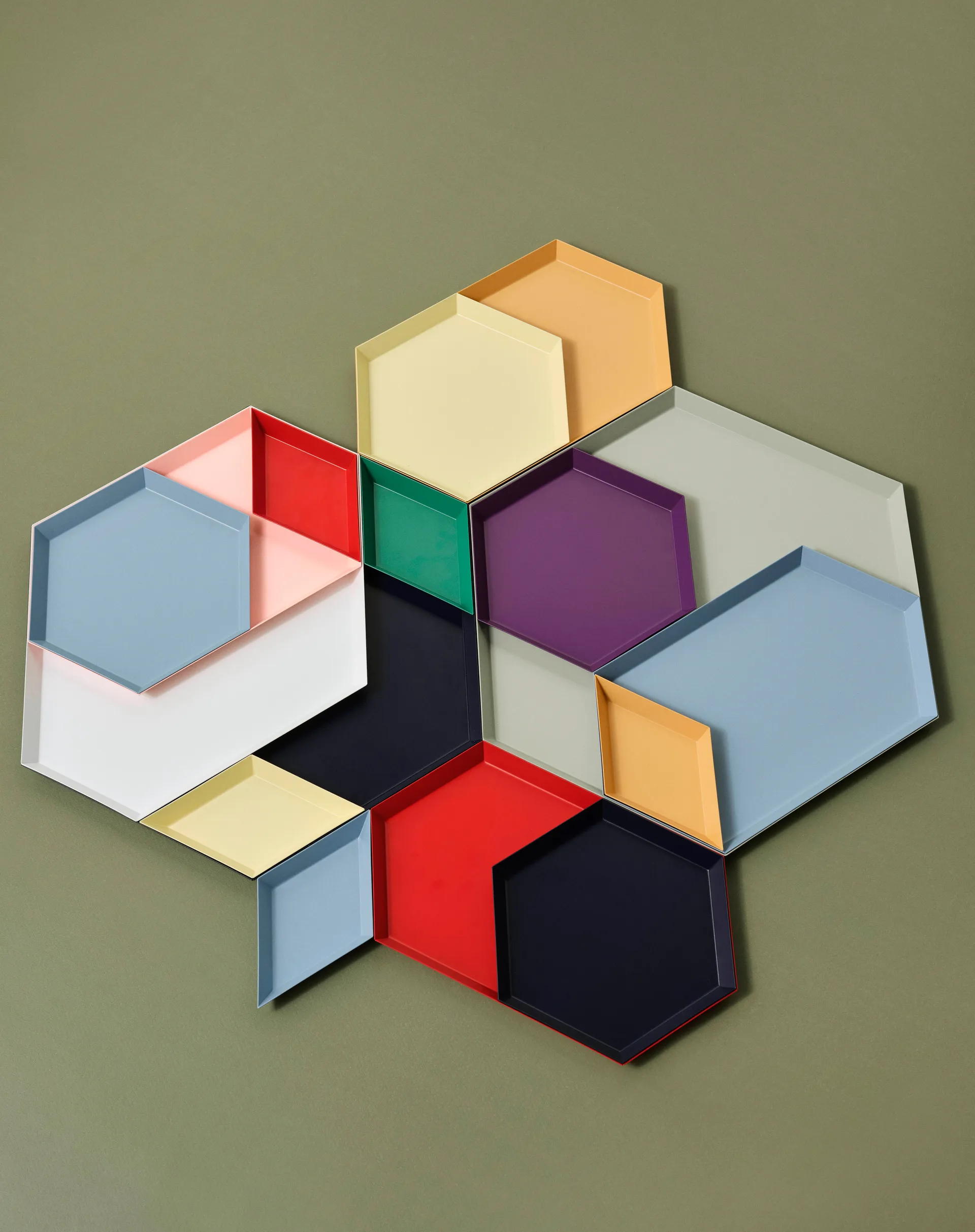 Kaleido tarjotin XS, Dusty yellow HAY