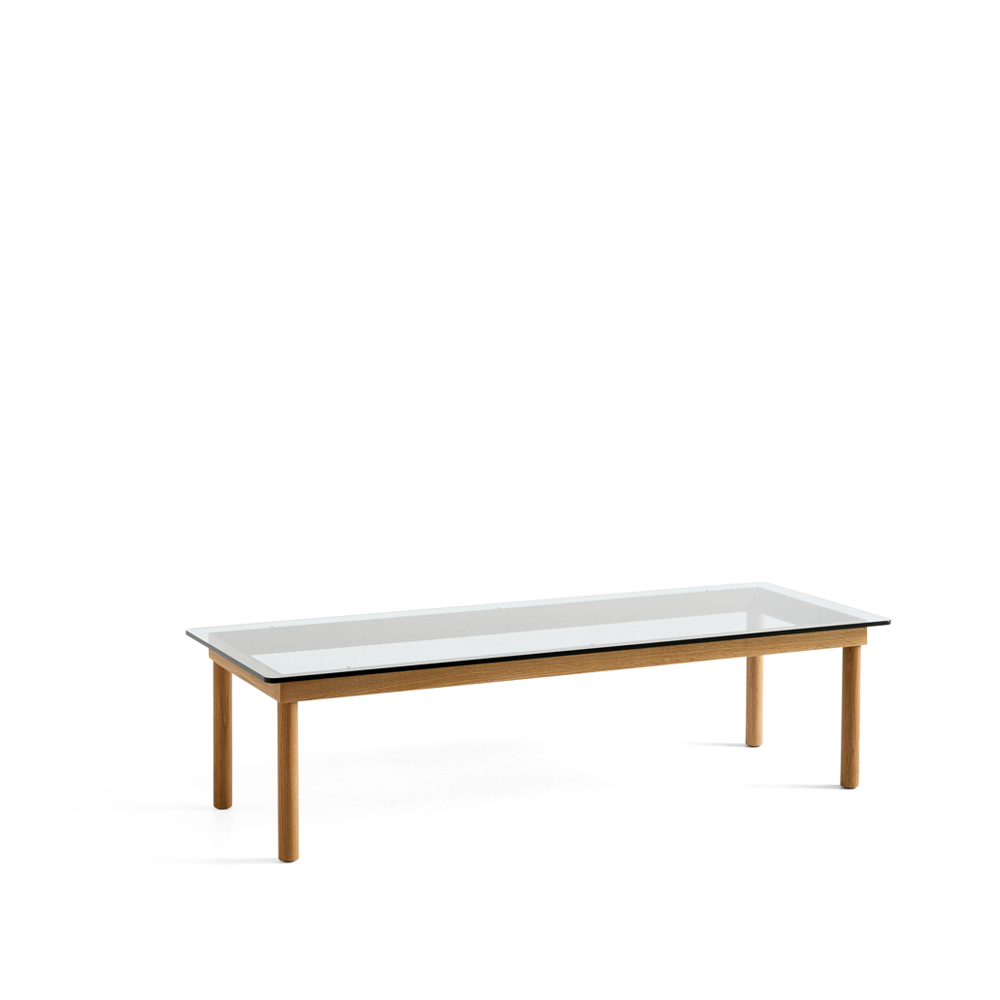 HAY Kofi sohvapöytä Oak-clear glass, 50 cm | Skandinaavinen Sisustus | Sohvapöydät | Beige