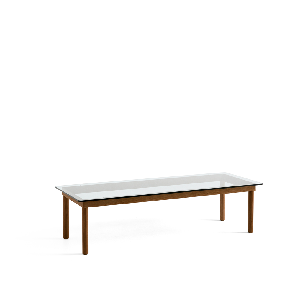 HAY Kofi sohvapöytä Walnut-clear glass, 50 cm | Skandinaavinen Sisustus | Sohvapöydät | Ruskea