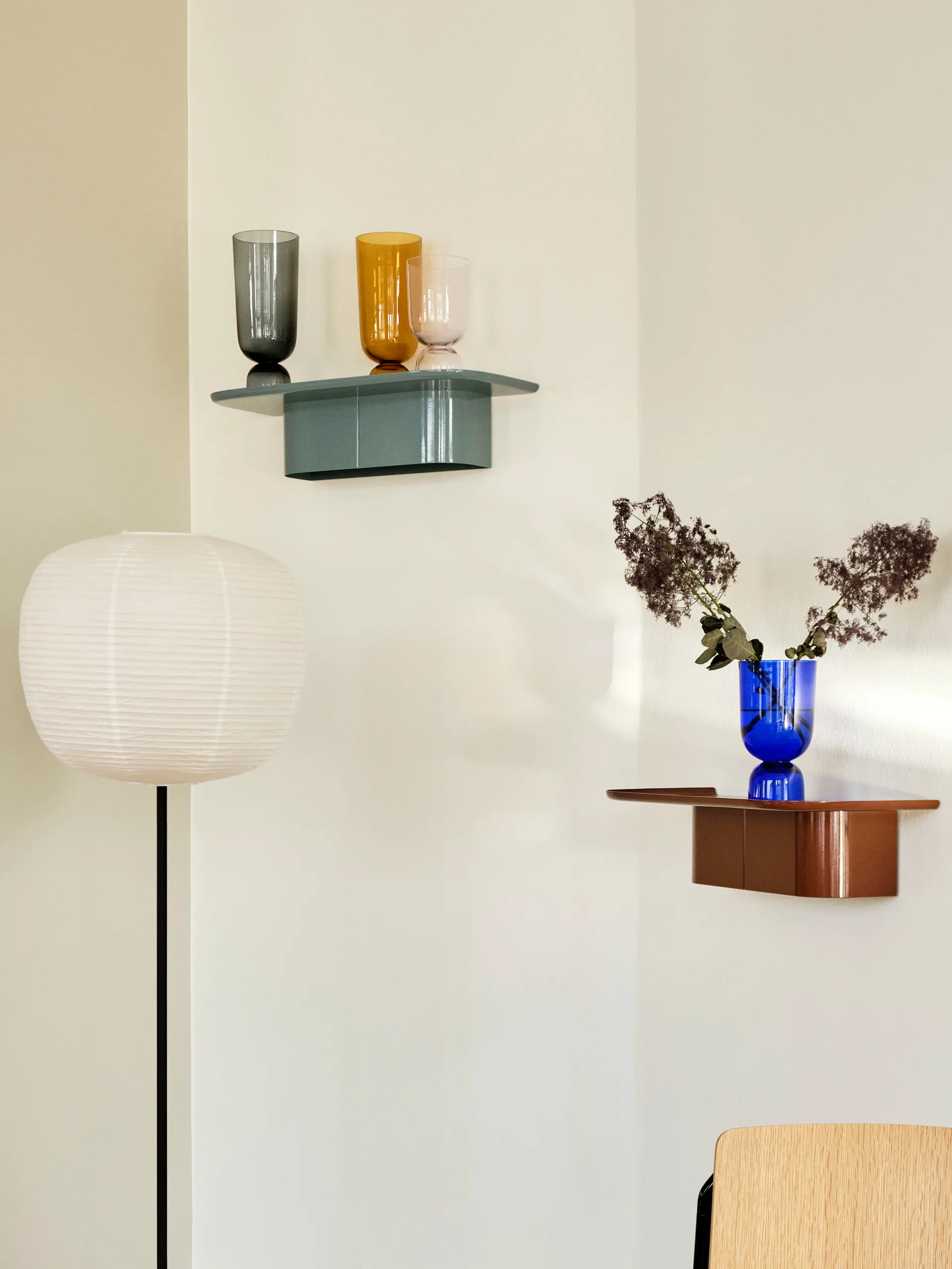 Korpus 4 hook seinähylly M, Cream HAY