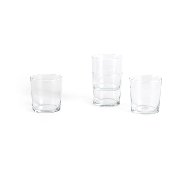 Lasinen juomalasi M 36 cl 4-pack - kirkas - HAY