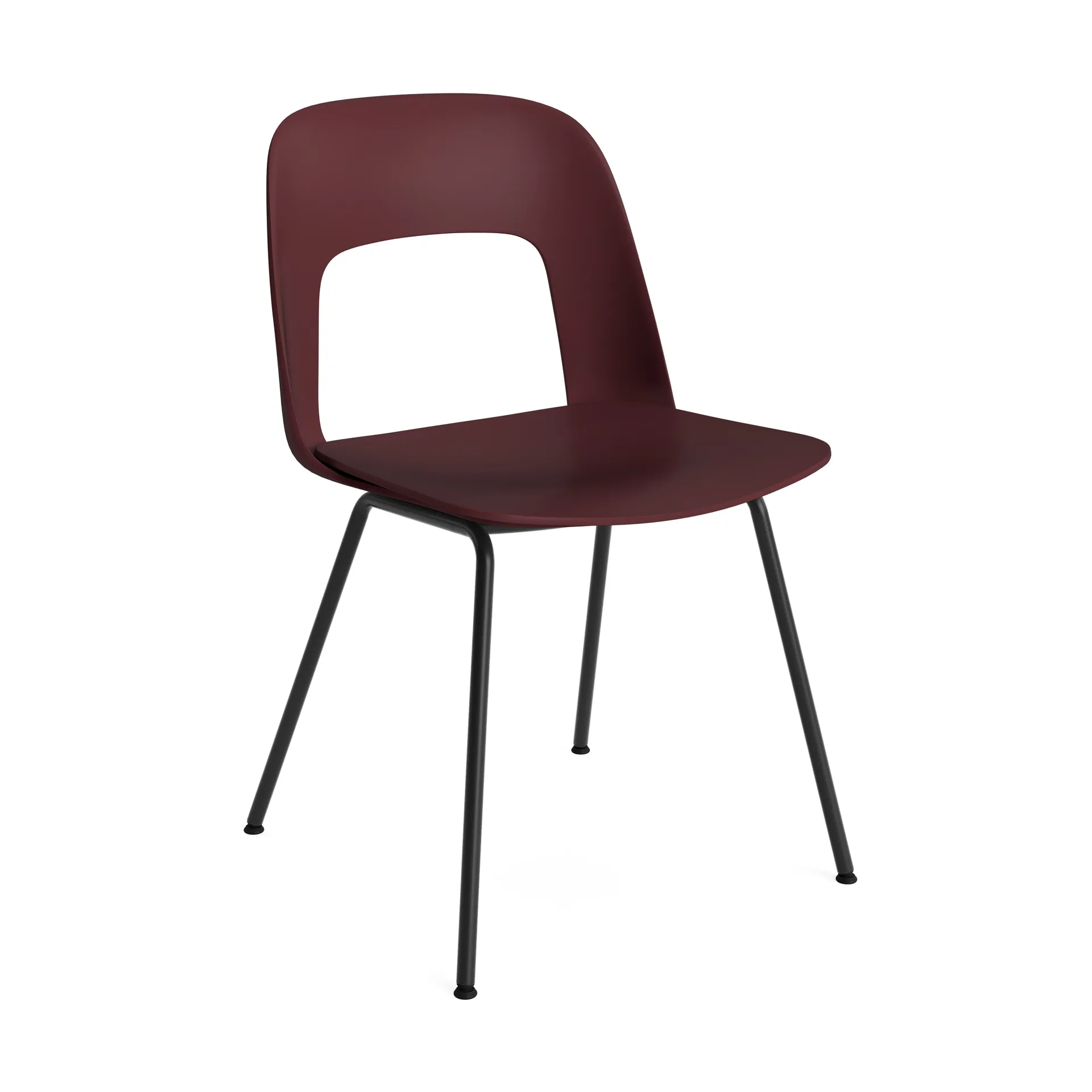 Layout Chair 111 tuoli, Bordeaux-black HAY