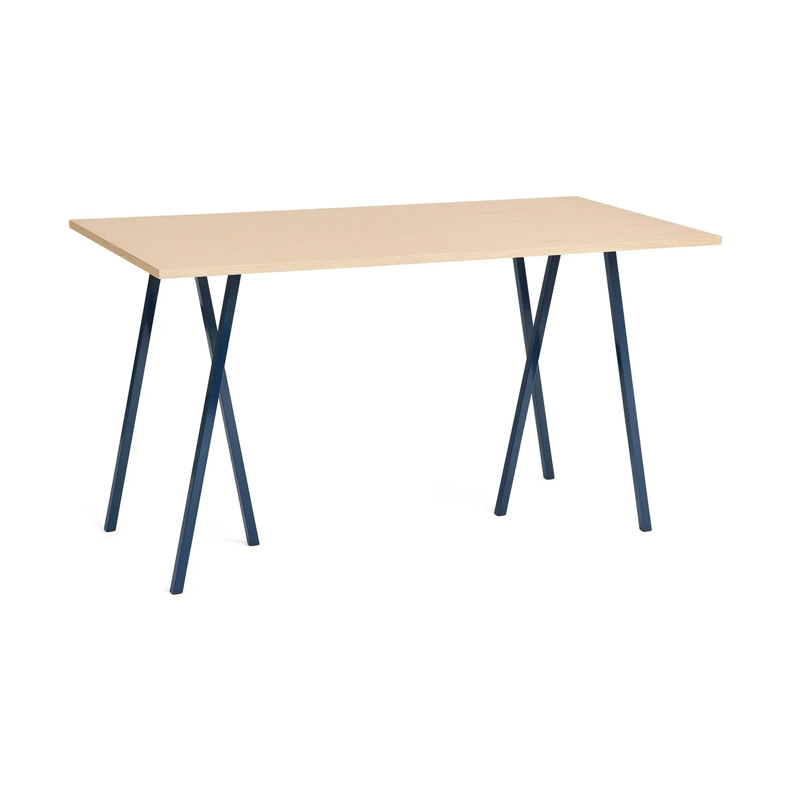 Loop Stand incl. support baaripöytä 87,5x180 cm, Deep blue-clear lacq. oak HAY