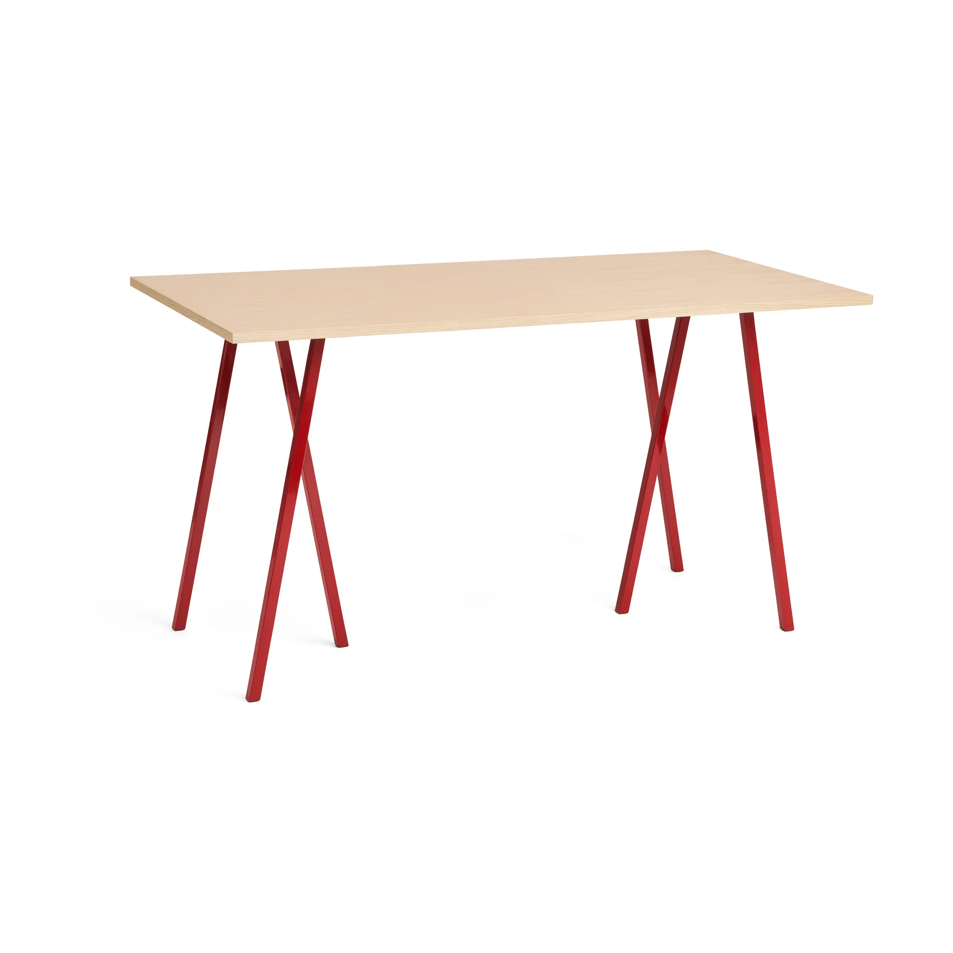 Loop Stand incl. support baaripöytä 87,5x180 cm, Maroon red-clear lacq. oak HAY
