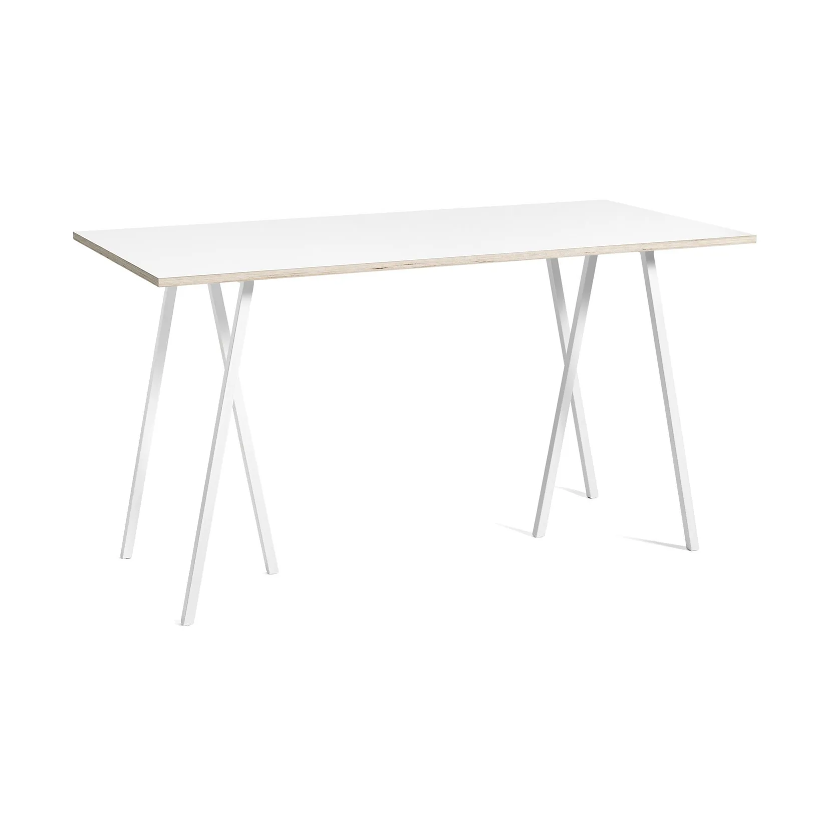 Loop Stand incl. support baaripöytä 87,5x180 cm, White-white laminate-plywood HAY
