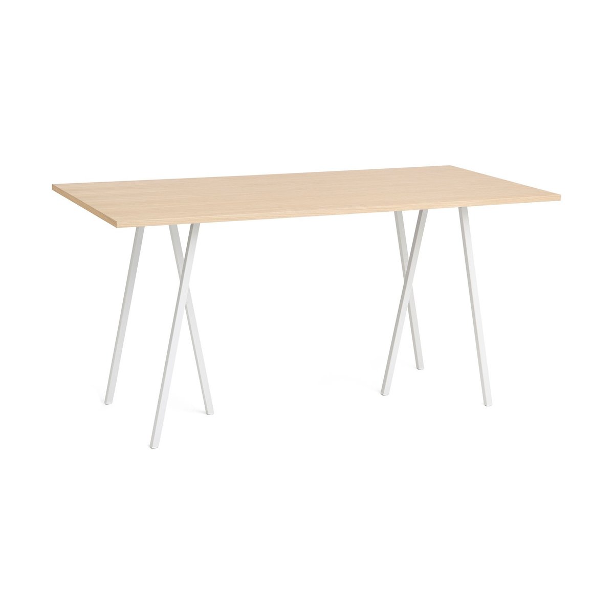HAY Loop Stand incl. support baaripöytä 92,5x200 cm White-clear lacq. oak