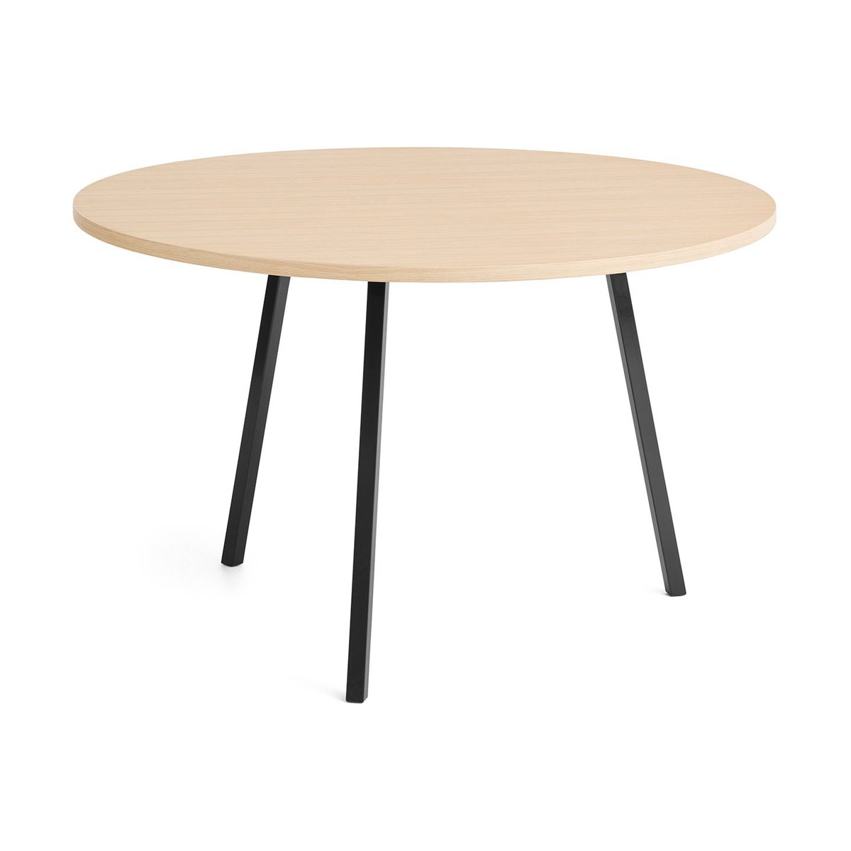 HAY Loop Stand ruokapöytä 120 cm Black-clear lacq. oak