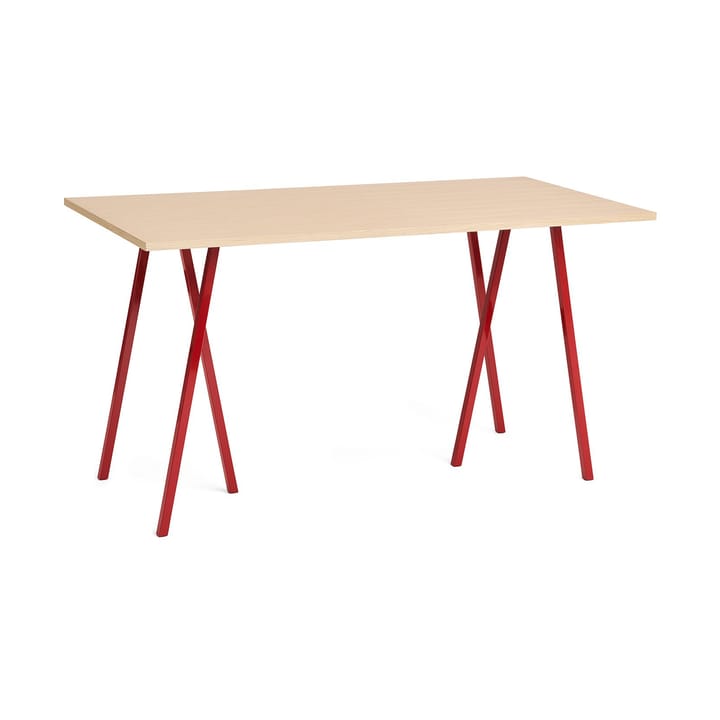 Loop Stand ruokapöytä 87,5x180 cm - Maroon red-clear lacq. oak - HAY