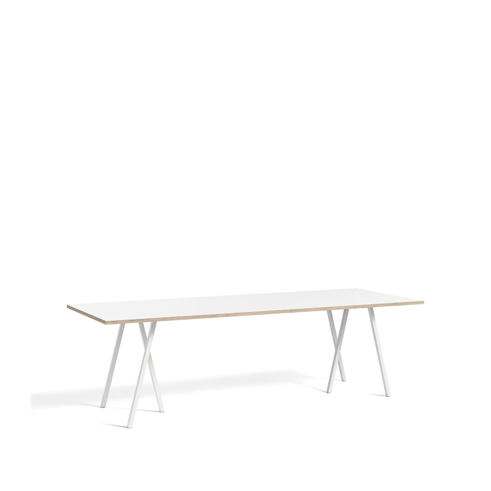 HAY Loop Stand ruokapöytä White laminate-white, 250 cm