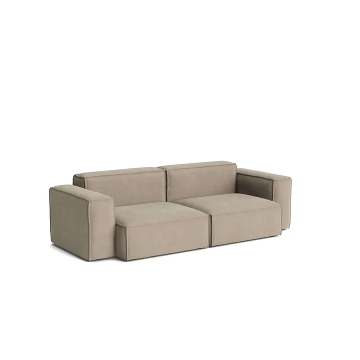 Mags Soft Low Armrest sohva 2,5-istuttava yhdistelmä 1 - Linara beige, irrotettava päällinen - HAY