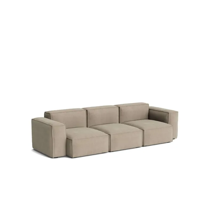 Mags Soft Low Armrest sohva 2,5-istuttava yhdistelmä 1 - Linara beige, irrotettava päällinen - HAY