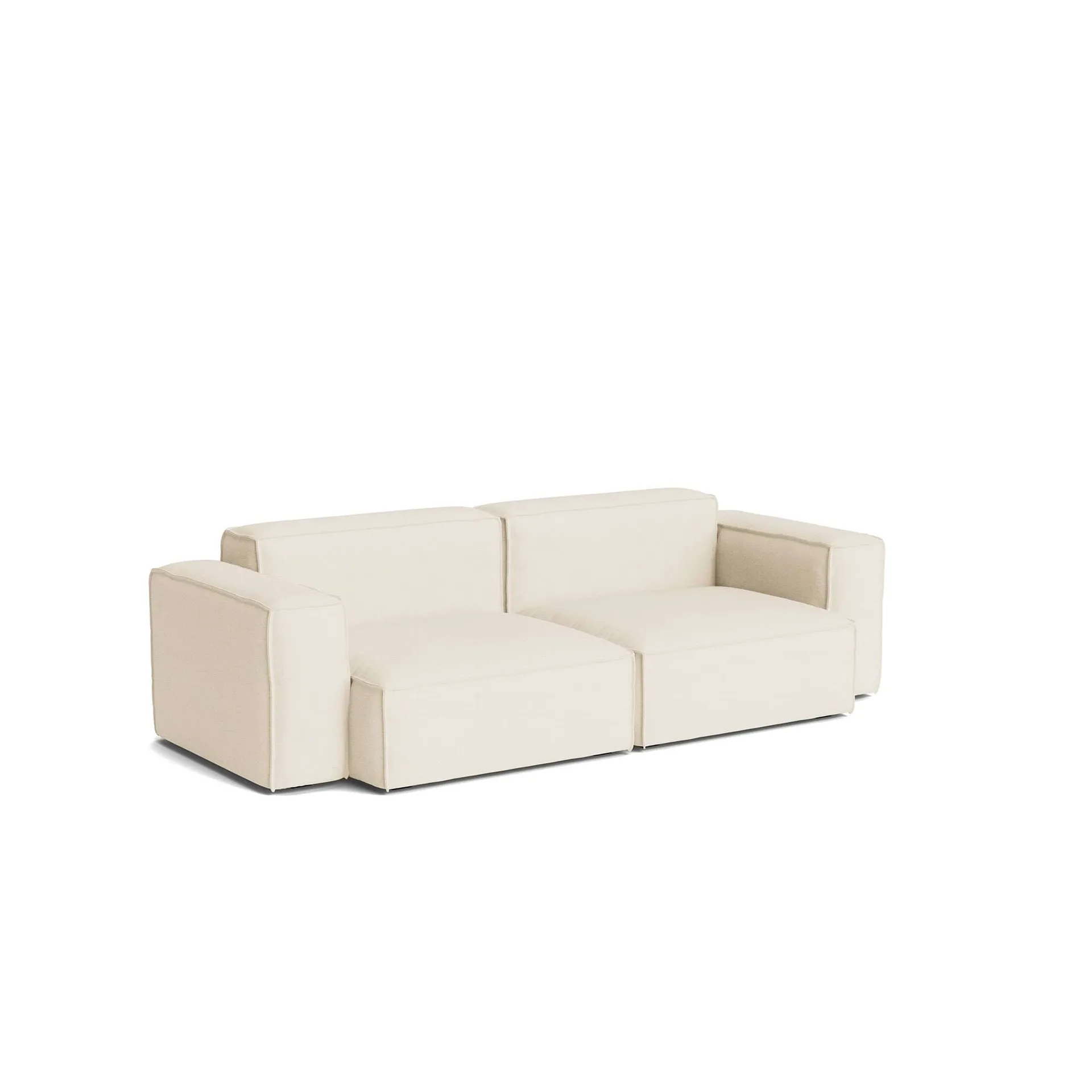 Mags Soft Low Armrest sohva 2,5-istuttava yhdistelmä 1, Turf cream, irrotettava päällinen HAY