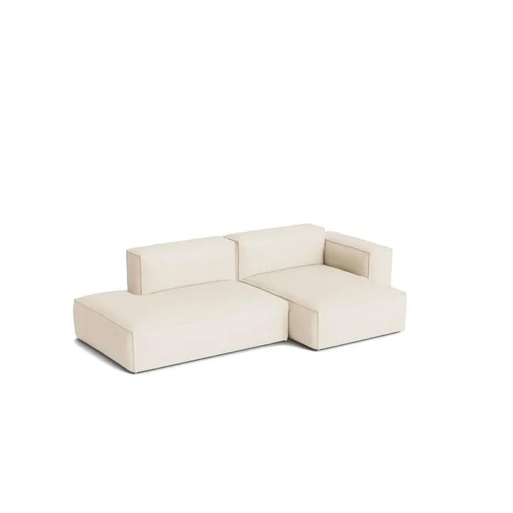 Mags Soft Low Armrest sohva 2,5-istuttava yhdistelmä 3 - Turf cream, oikeakätinen, irrotettava päällinen - HAY