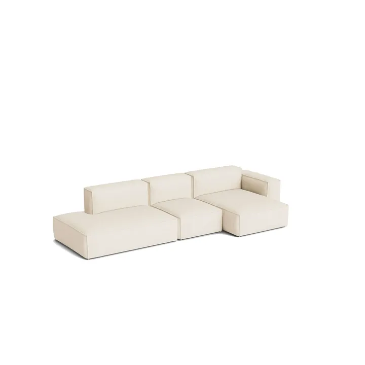 Mags Soft Low Armrest sohva 2,5-istuttava yhdistelmä 3 - Turf cream, oikeakätinen, irrotettava päällinen - HAY