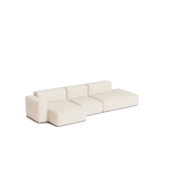 Mags Soft Low Armrest sohva 2,5-istuttava yhdistelmä 3 - Turf cream, vasemmanpuoleinen, irrotettava verhoilu - HAY