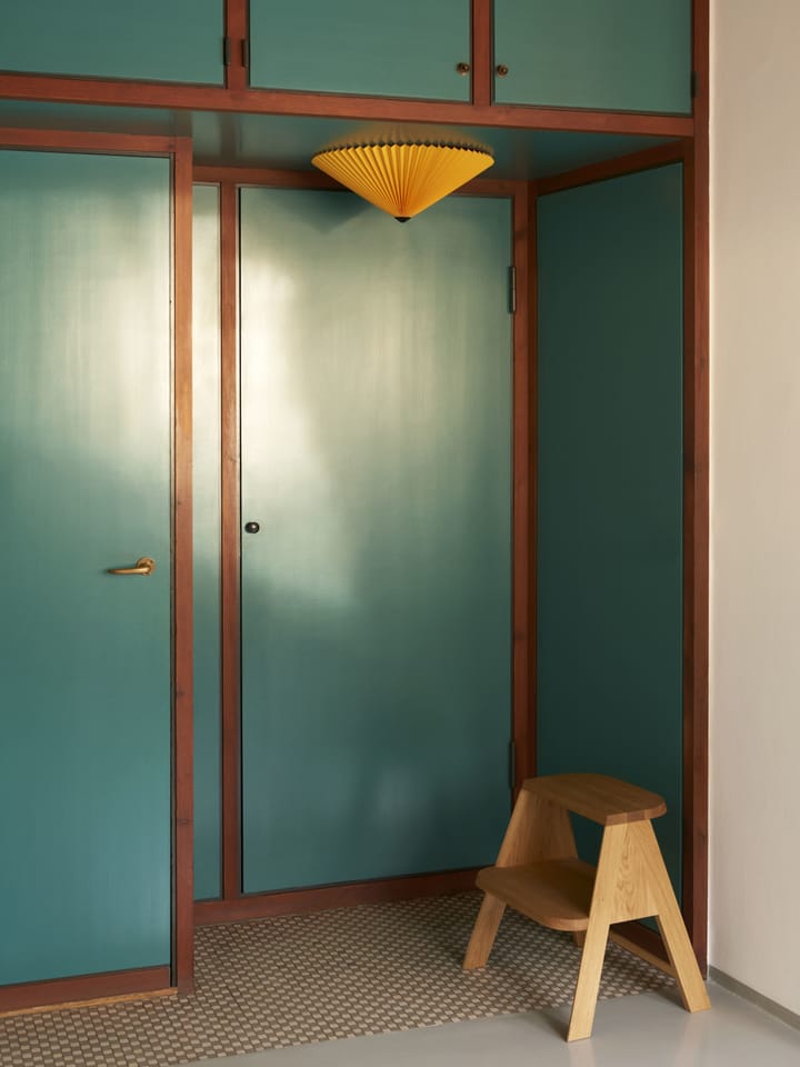 Matin flush mount -plafondi Ø 50 cm, Yellow shade HAY