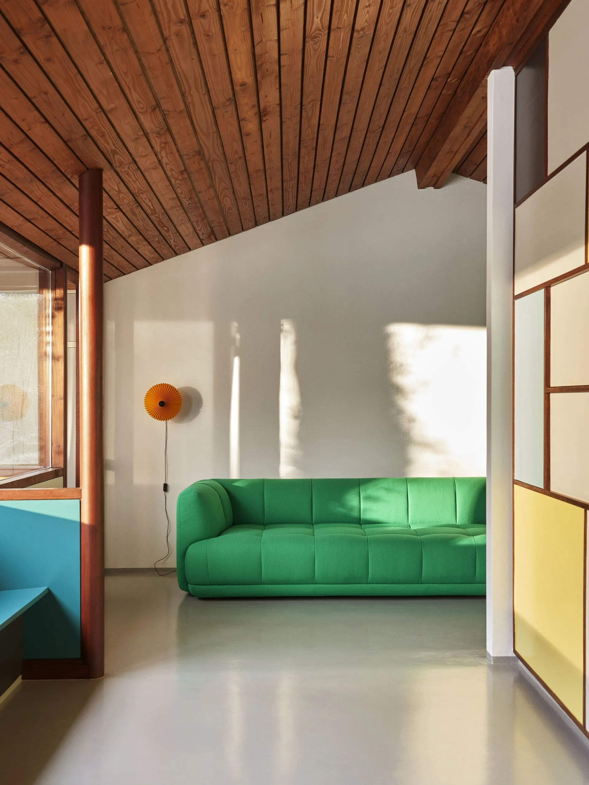 Matin wall -seinävalaisin Ø 30 cm, Yellow shade HAY