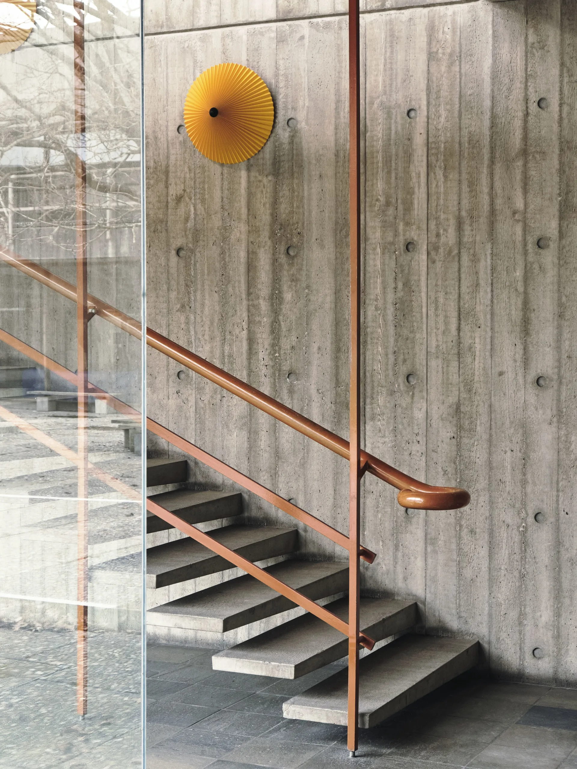 Matin wall -seinävalaisin Ø 38 cm, Yellow shade HAY